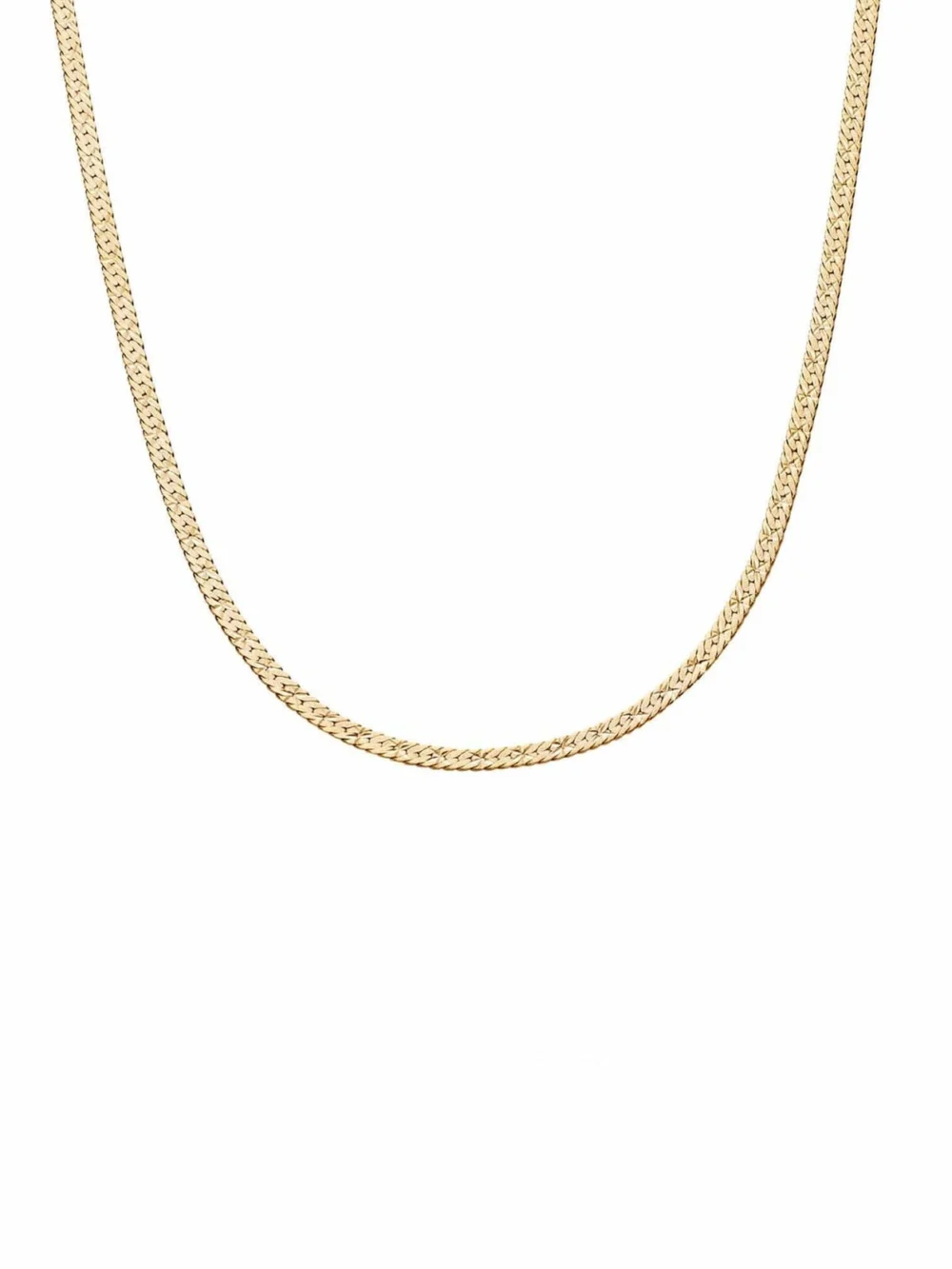 Daisy London Estée Lalonde Short Snake Chain Necklace 18ct Gold Plate
