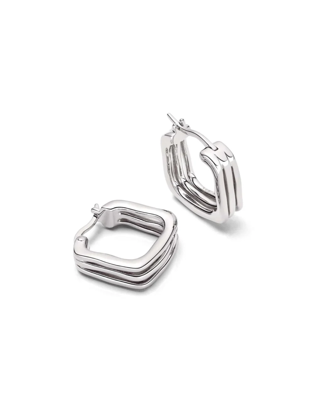 Daisy London Estée Lalonde Sisterhood Hoop Earrings Sterling Silver