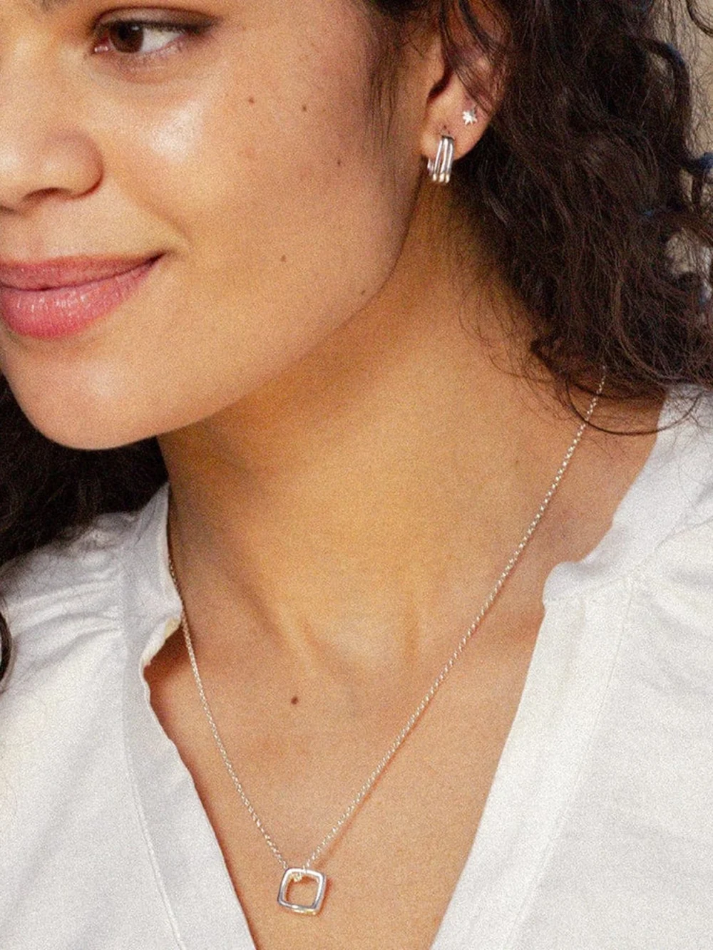 Daisy London Estée Lalonde Sisterhood Layering Set Sterling Silver, view 2