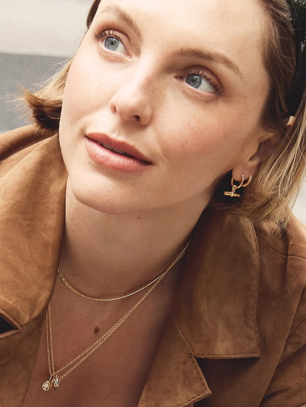 Daisy London Estée Lalonde Sisterhood Necklace 18ct Gold Plate, view 4