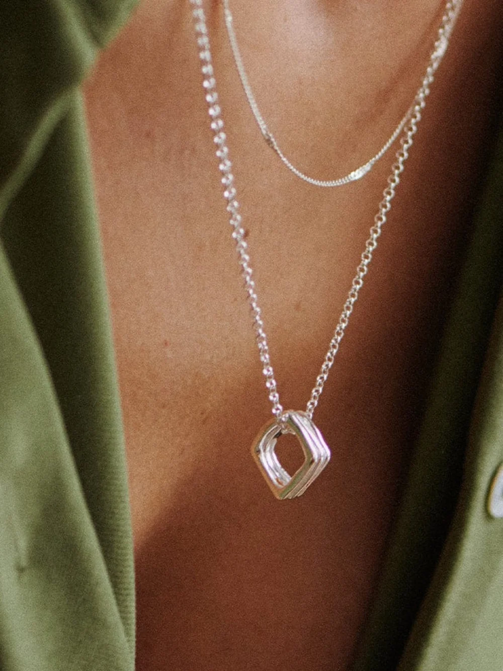 Daisy London Estée Lalonde Sisterhood Necklace Sterling Silver, view 2