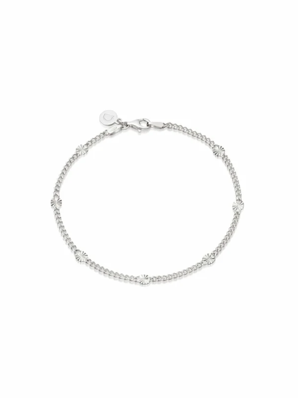 Daisy London Estée Lalonde Sunburst Chain Bracelet Sterling Silver