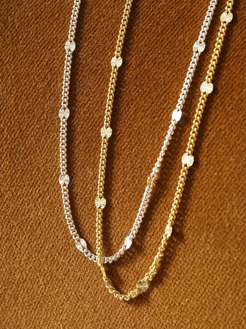 Daisy London Estée Lalonde Sunburst Chain Necklace 18ct Gold Plate, view 3