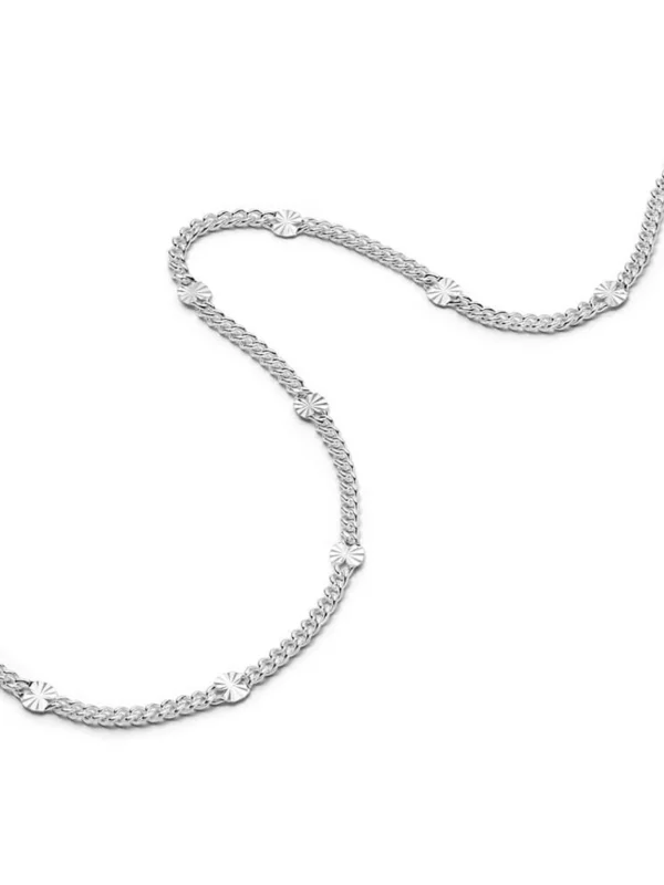 Daisy London Estée Lalonde Sunburst Chain Necklace Sterling Silver
