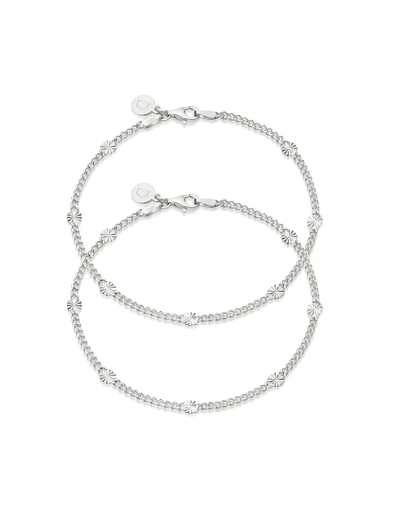 Daisy London Estée Lalonde Sunburst Friendship Bracelet Stack Sterling Silver