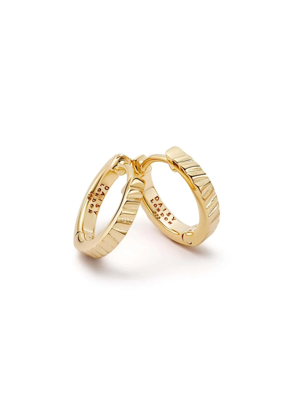Daisy London Estée Lalonde Sunburst Huggie Earrings 18ct Gold Plate