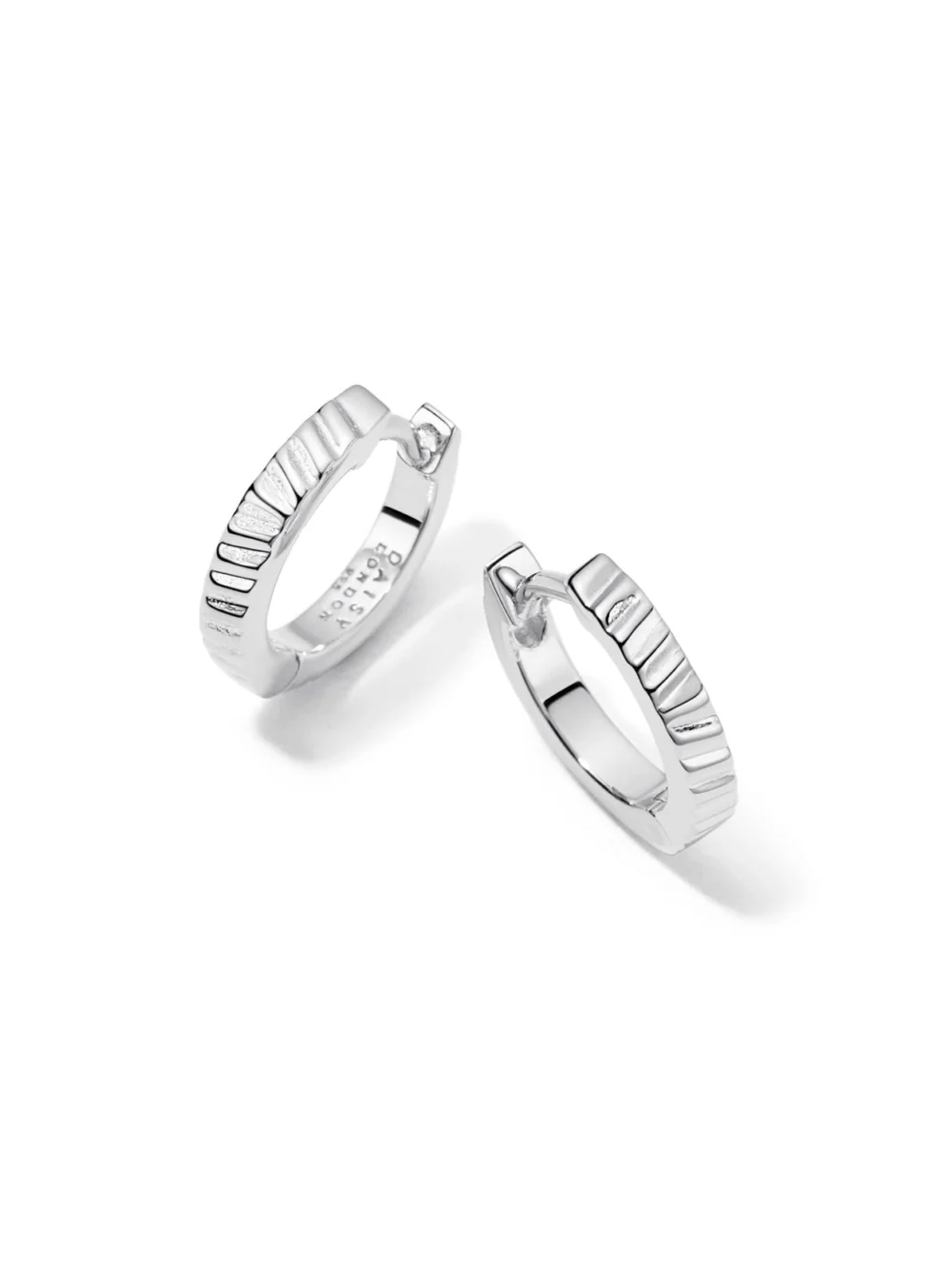 Daisy London Estée Lalonde Sunburst Huggie Earrings Sterling Silver