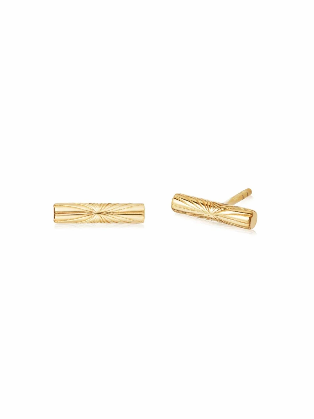 Daisy London Estée Lalonde T Bar Stud Earrings 18ct Gold Plate, view 5