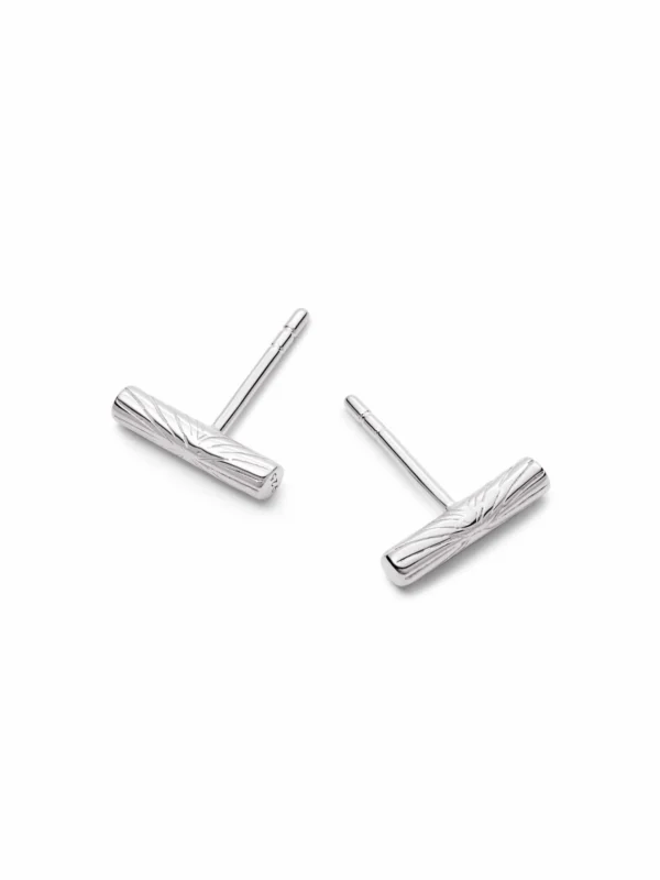 Daisy London Estée Lalonde T Bar Stud Earrings Sterling Silver