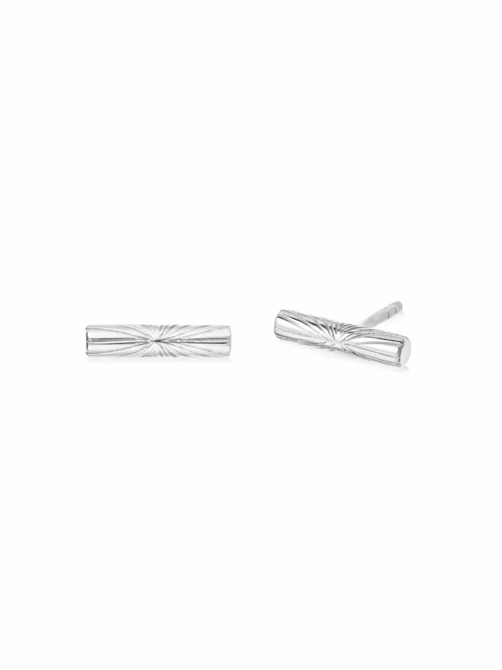 Daisy London Estée Lalonde T Bar Stud Earrings Sterling Silver, view 6