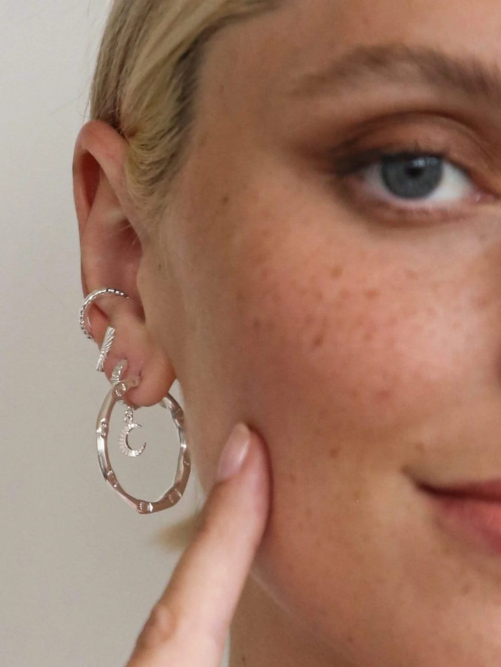 Daisy London Estée Lalonde Thea Ear Cuff Sterling Silver, view 4