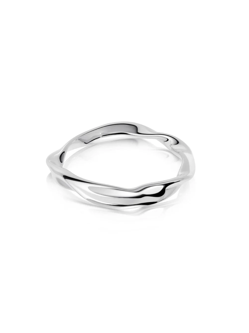 Daisy London Estée Lalonde Wavy Stacking Ring Sterling Silver