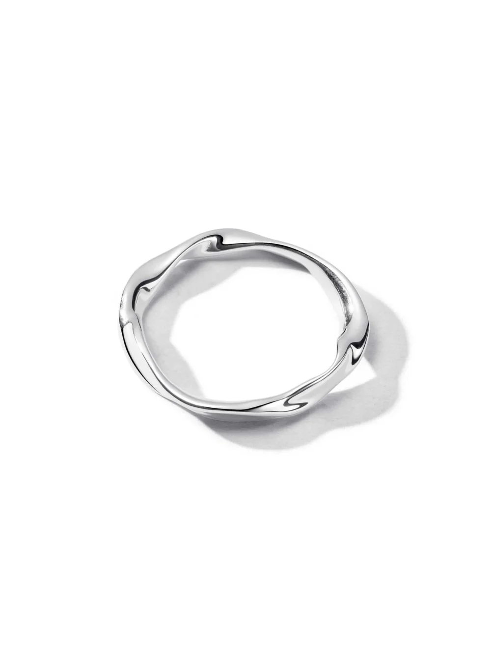 Daisy London Estée Lalonde Wavy Stacking Ring Sterling Silver, view 6