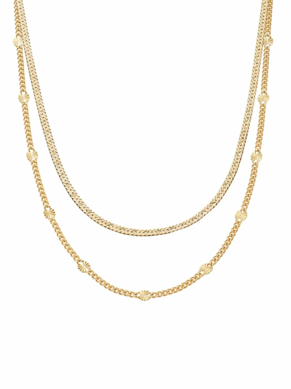 Daisy London Estée Lalonde 'You Give Me Light' Layering Necklace Set 18ct Gold Plate
