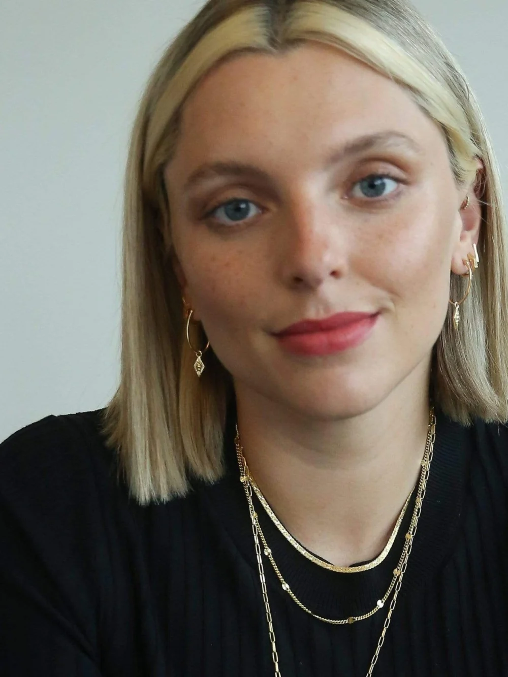 Daisy London Estée Lalonde 'You Give Me Light' Layering Necklace Set 18ct Gold Plate, view 3