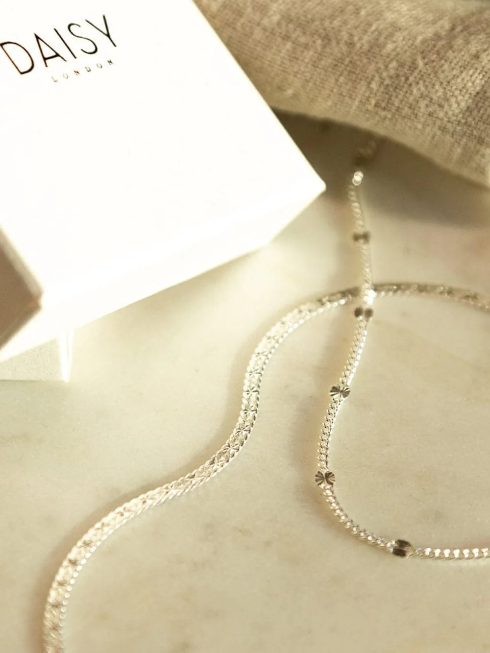 Daisy London Estée Lalonde 'You Give Me Light' Layering Necklace Set Sterling Silver, view 2
