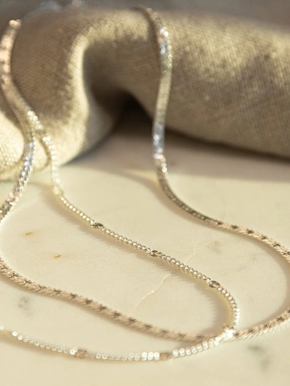 Daisy London Estée Lalonde 'You Give Me Light' Layering Necklace Set Sterling Silver, view 3