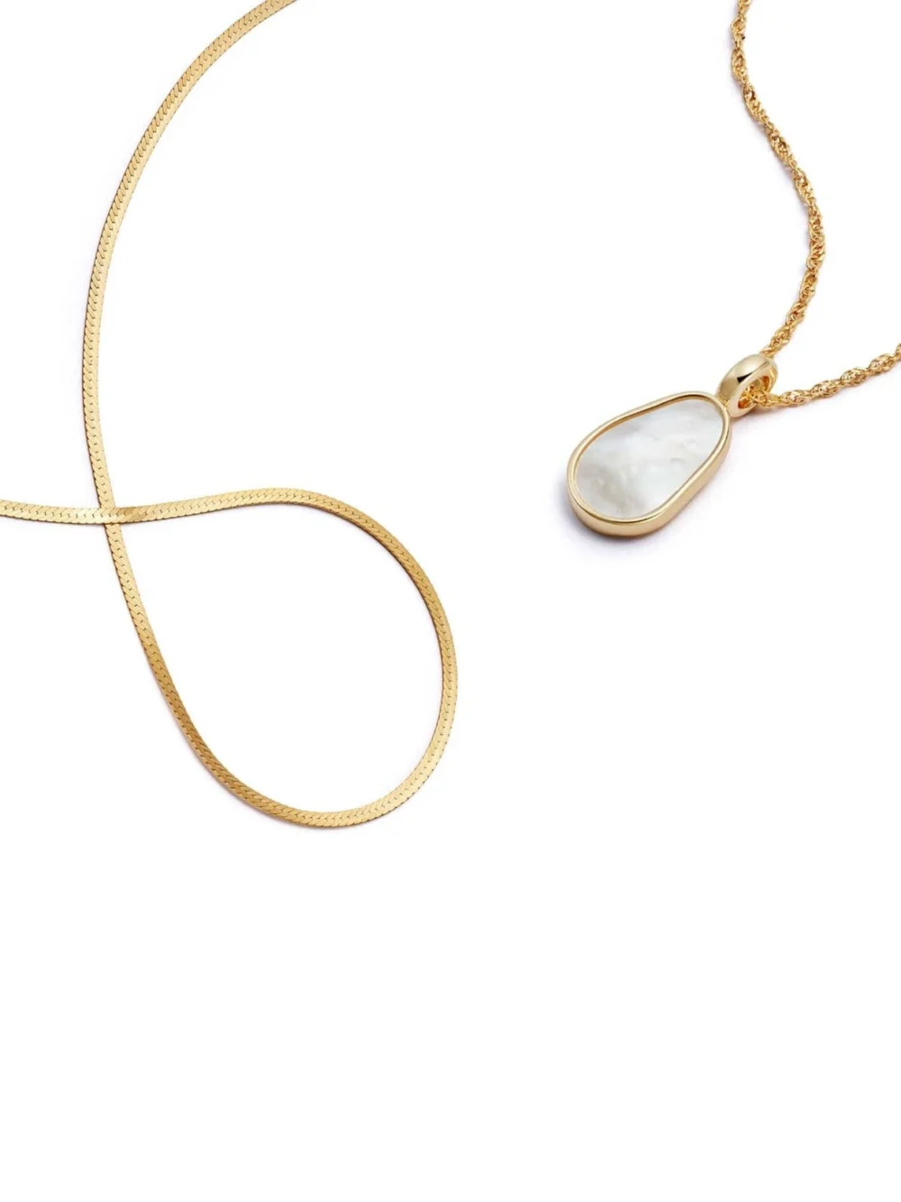 Daisy London Fine Mother of Pearl Layering Set 18ct Gold Plate