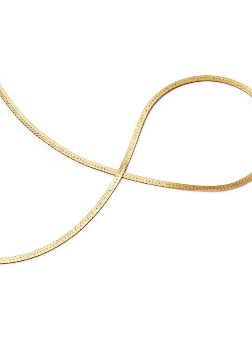 Daisy London Fine Snake Chain Necklace 18ct Gold Plate