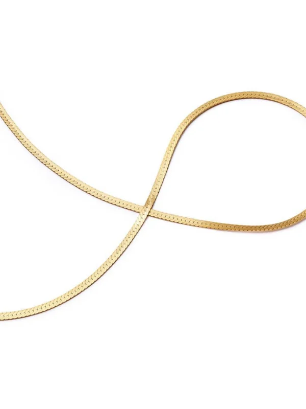 Daisy London Fine Snake Chain Necklace 18ct Gold Plate