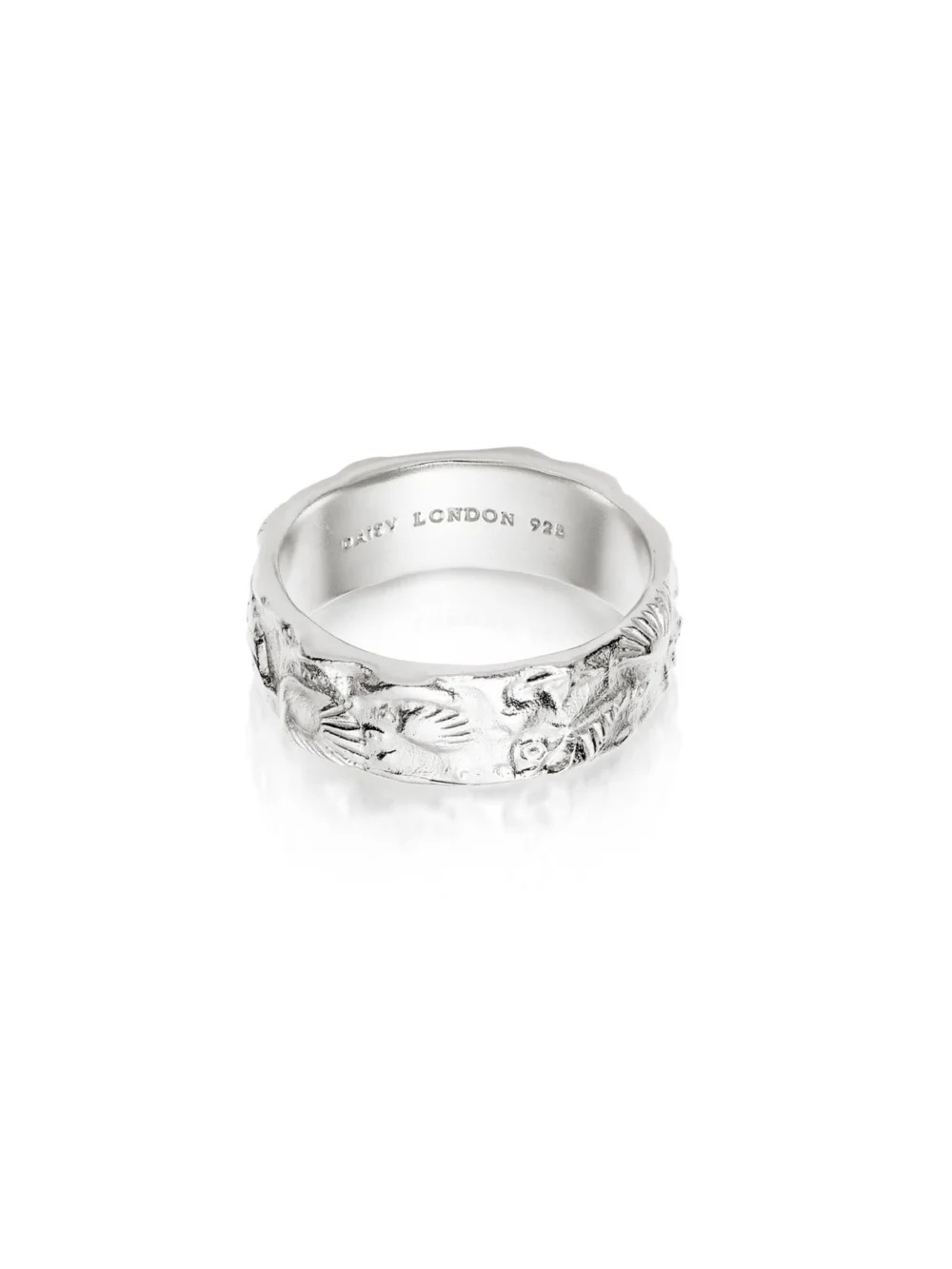 Daisy London Fossil Band Ring Sterling Silver