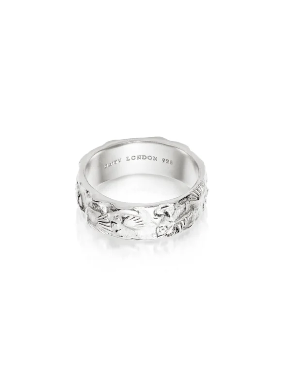 Daisy London Fossil Band Ring Sterling Silver