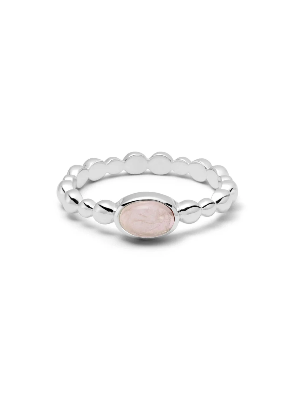 Daisy London Healing Stone Bobble Ring Sterling Silver