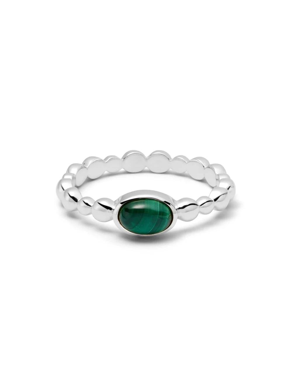 Daisy London Healing Stone Bobble Ring Sterling Silver, view 6
