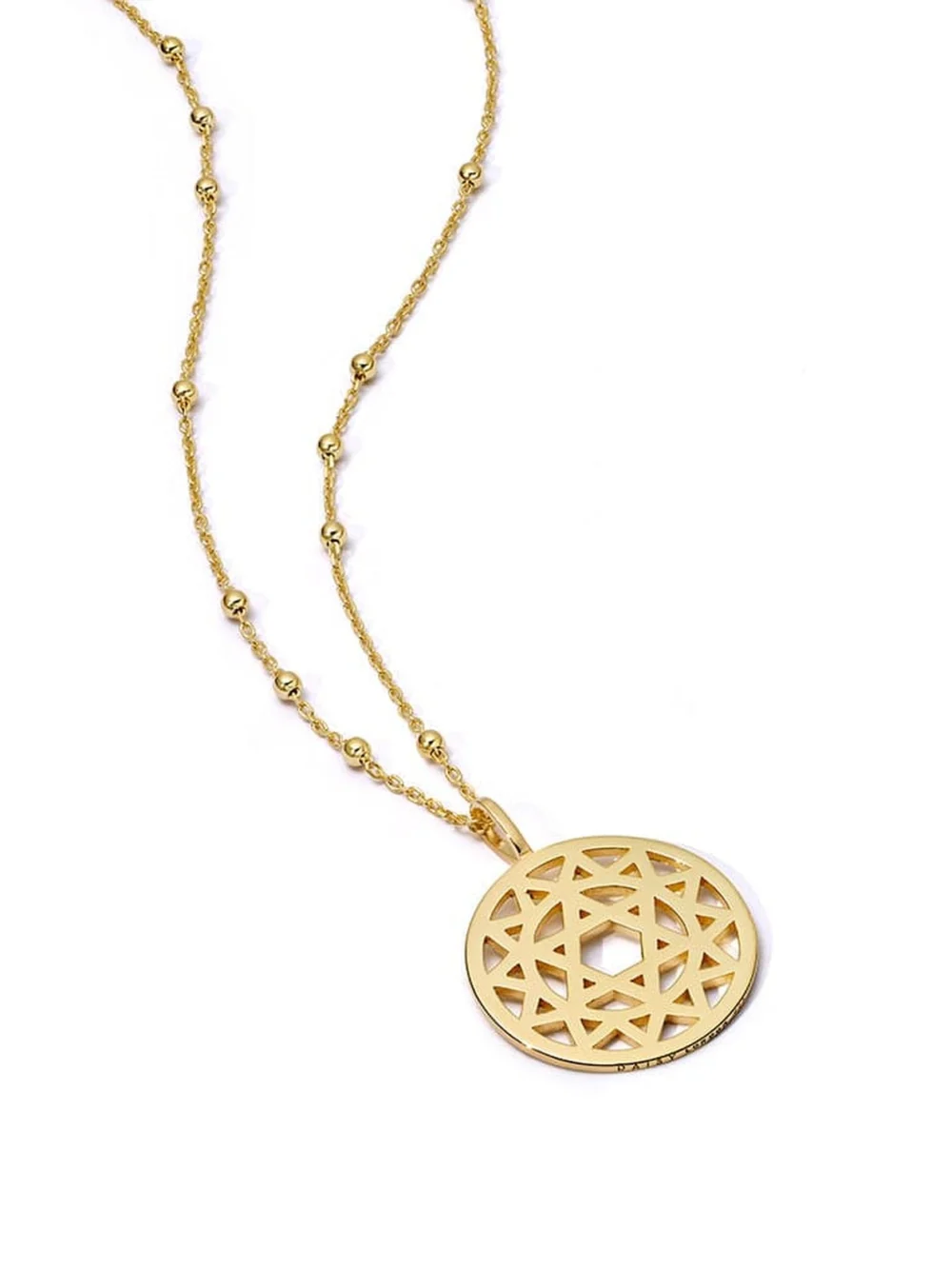 Daisy London Heart Chakra Necklace 18ct Gold Plate