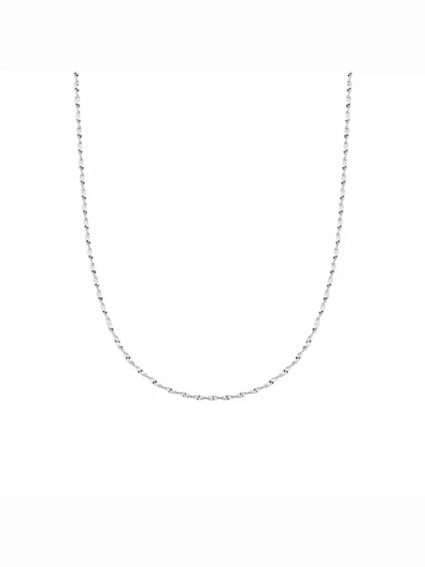 Daisy London Helix Twisted Chain Necklace Sterling Silver
