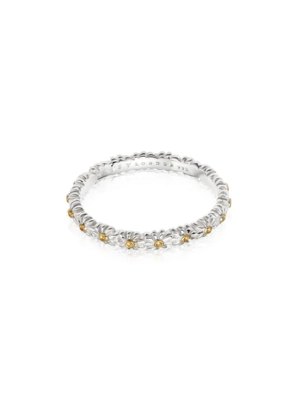 Daisy London Iota Daisy Ring Sterling Silver