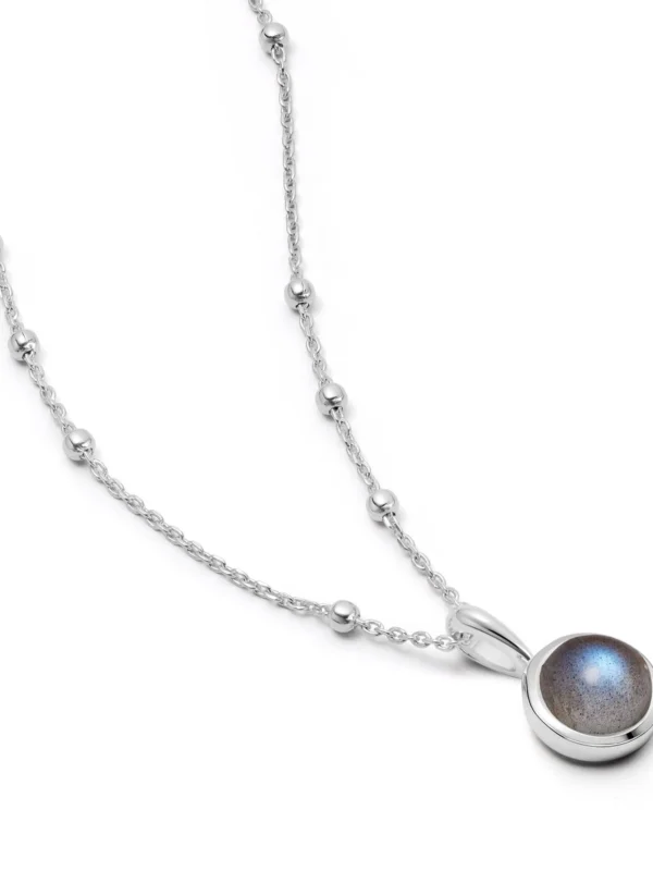 Daisy London Labradorite Healing Stone Necklace Sterling Silver