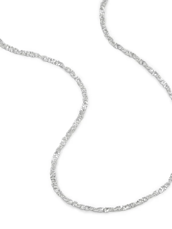 Daisy London Link Lightweight Chain Necklace Sterling Silver
