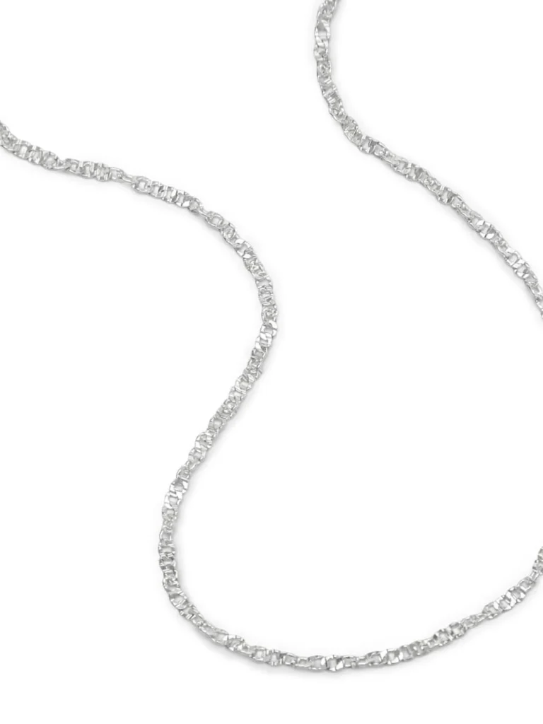 Daisy London Link Lightweight Chain Necklace Sterling Silver
