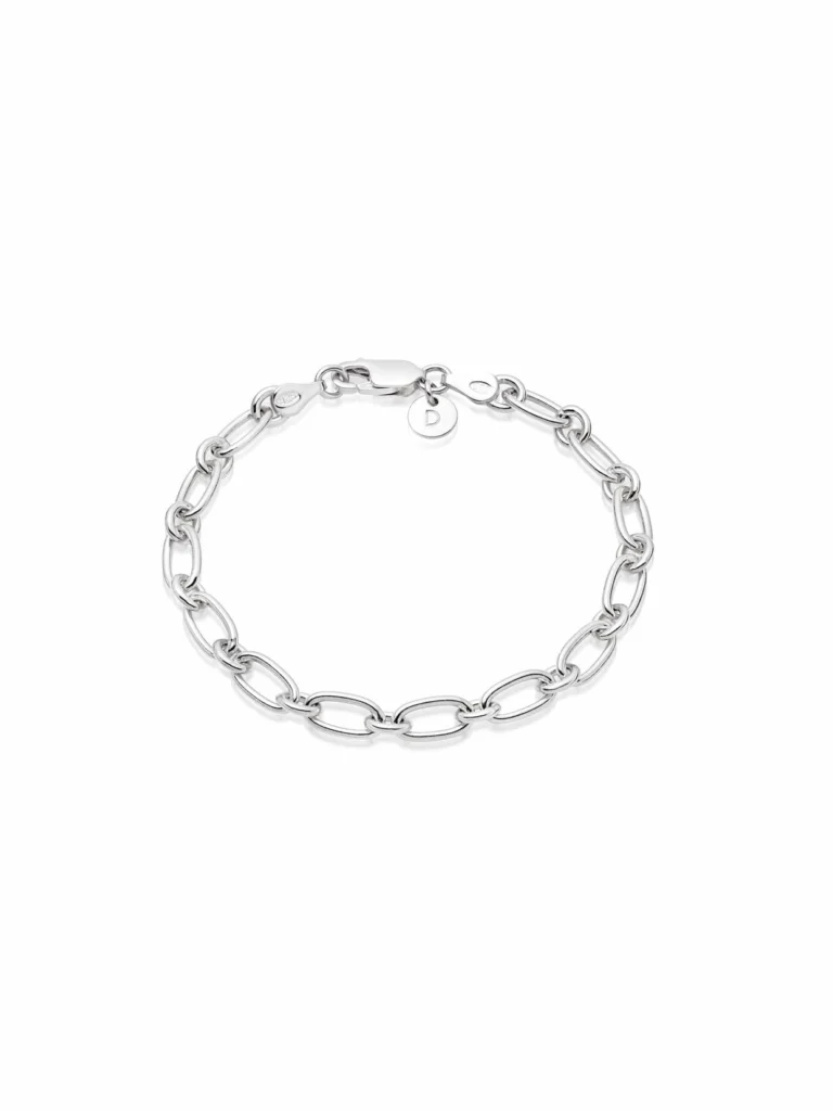 Daisy London Linked Chain Bracelet Sterling Silver