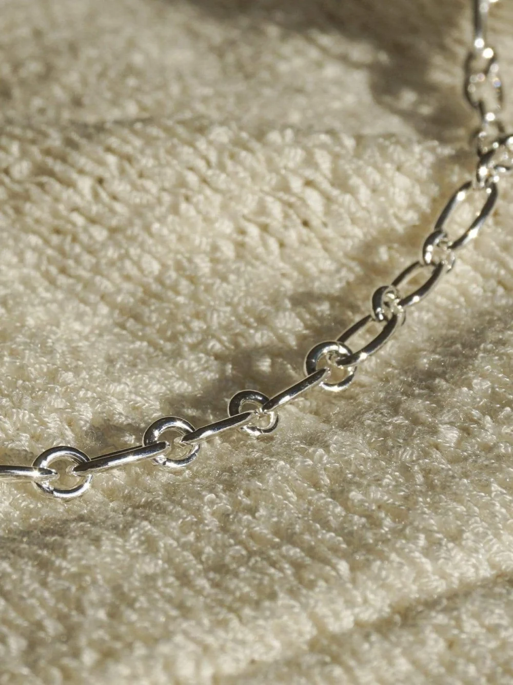 Daisy London Linked Chain Bracelet Sterling Silver, view 3