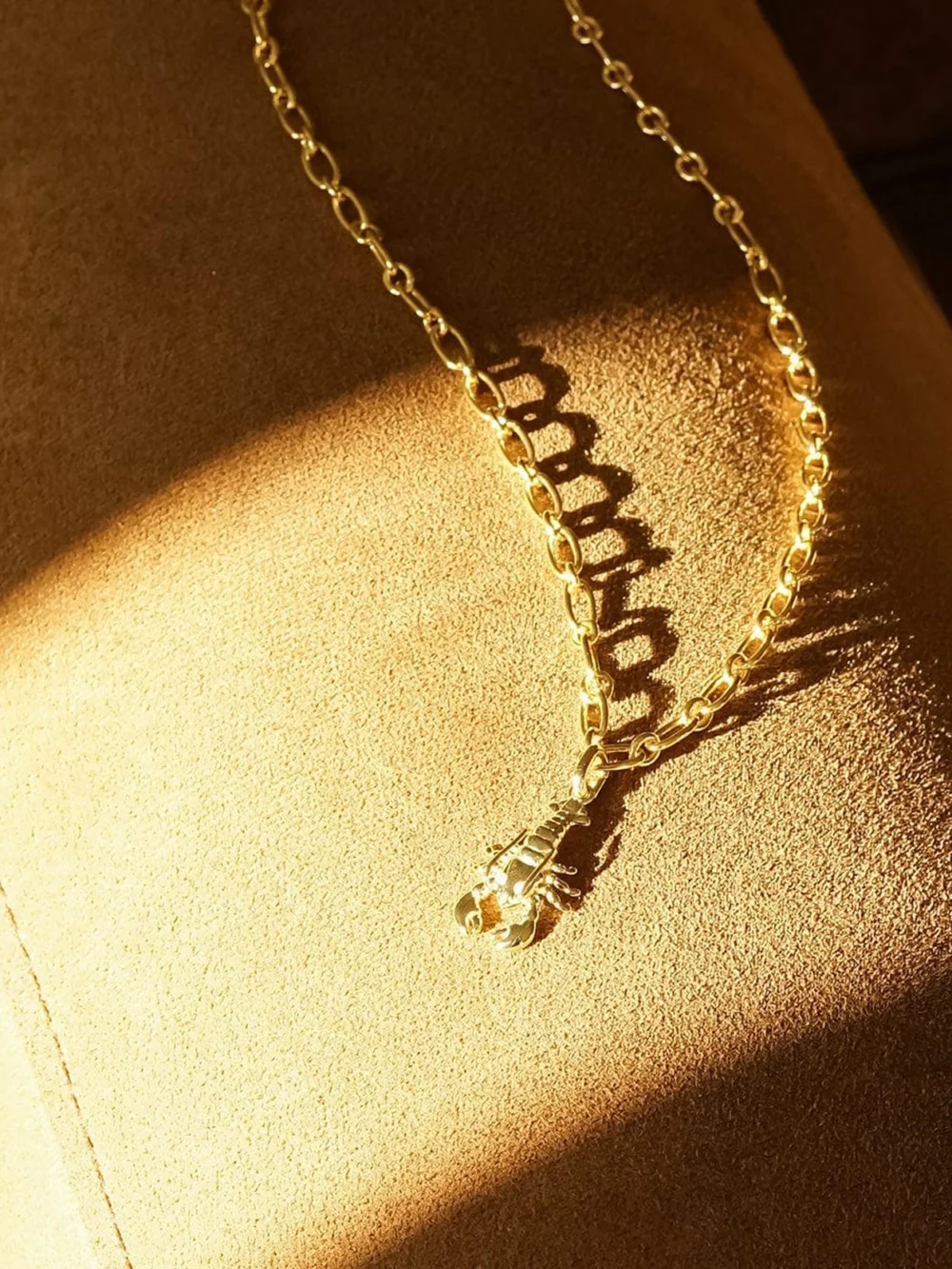 Daisy London Lobster Chunky Chain Necklace 18ct Gold Plate, view 5