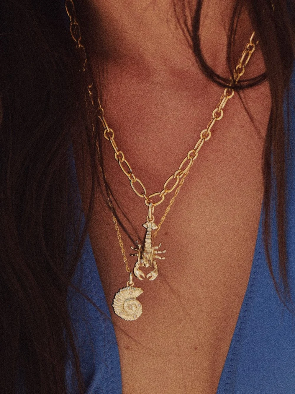 Daisy London Lobster Chunky Chain Necklace 18ct Gold Plate, view 6