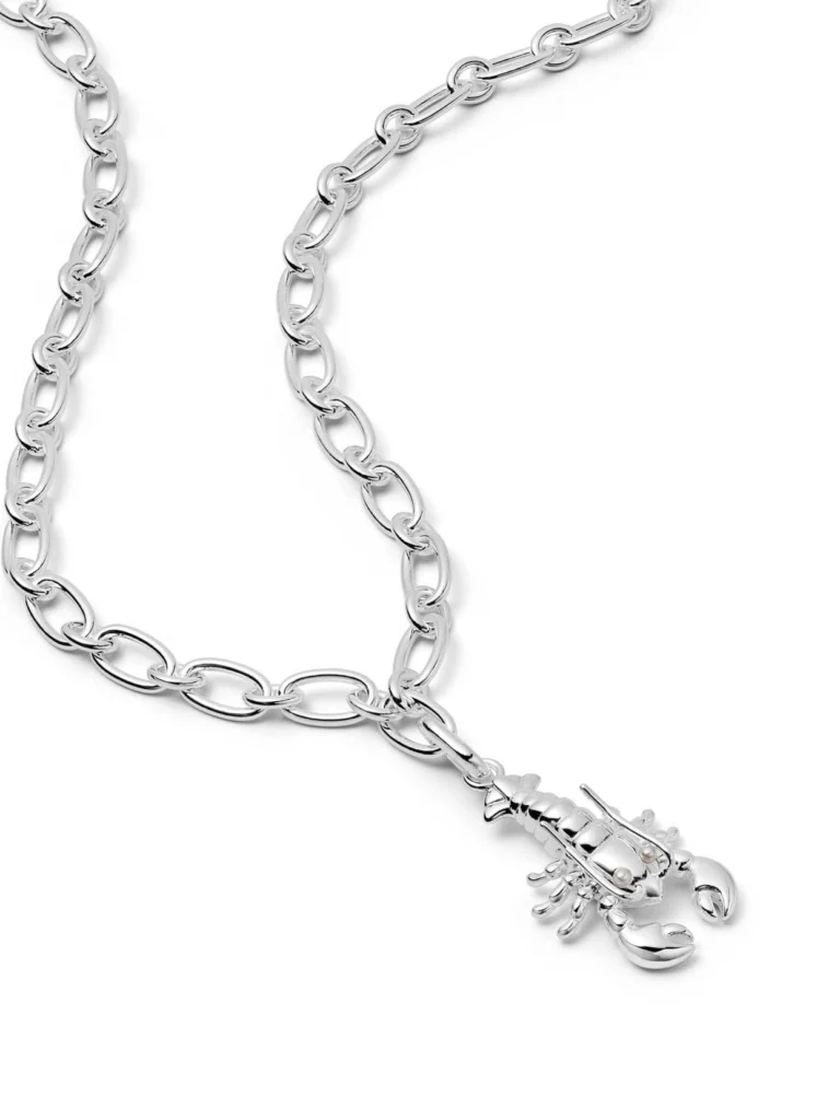Daisy London Lobster Chunky Chain Necklace Sterling Silver