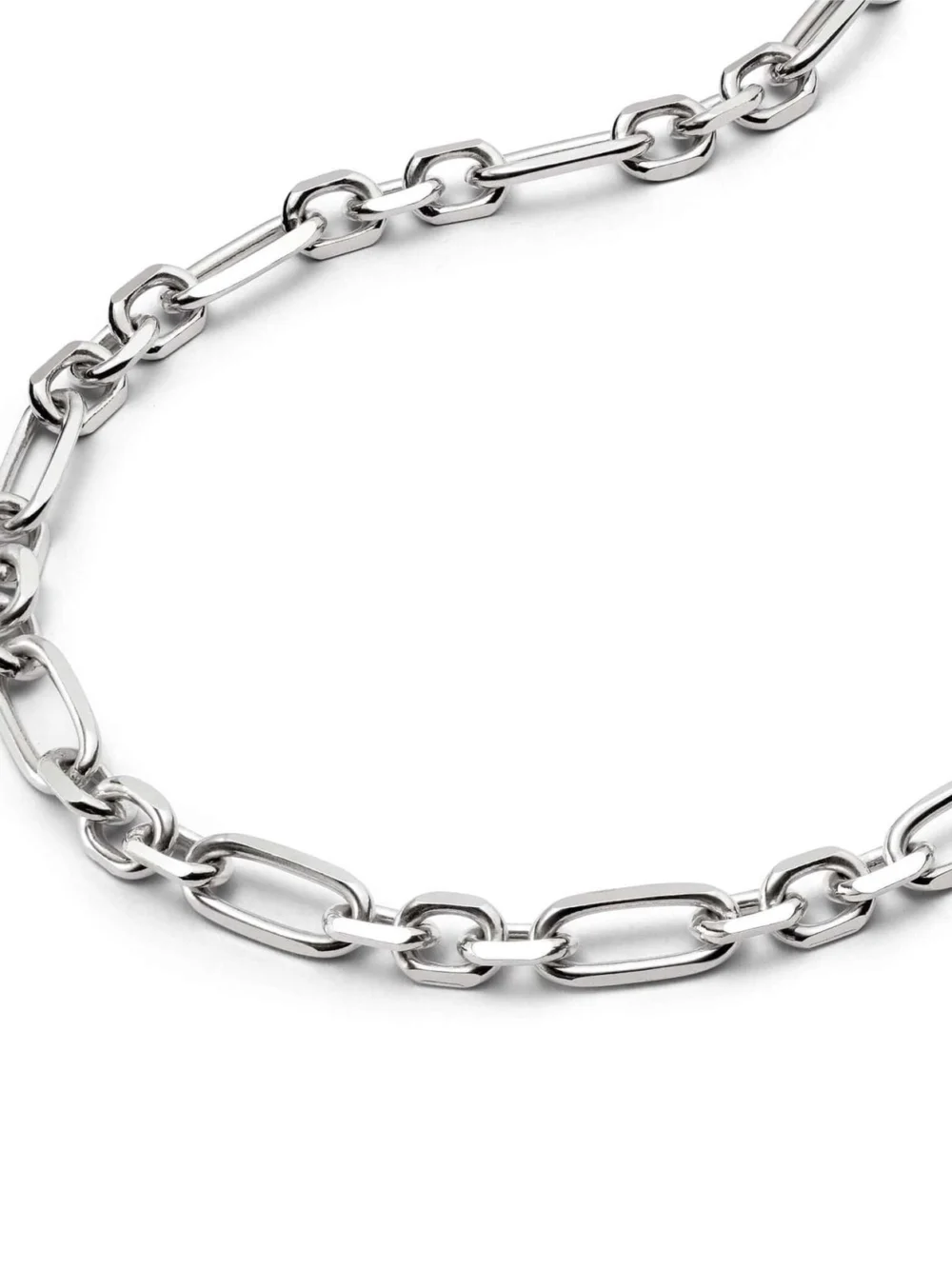 Daisy London Magnus Chunky Chain Necklace Sterling Silver, view 5