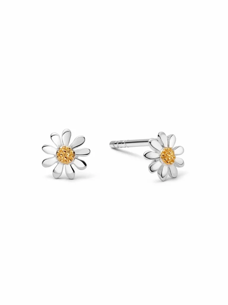 Daisy London Marguerite Daisy Stud Earrings Sterling Silver