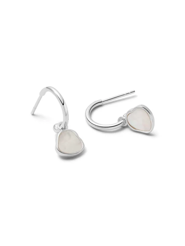 Daisy London Mother of Pearl Drop Earrings Sterling Silver