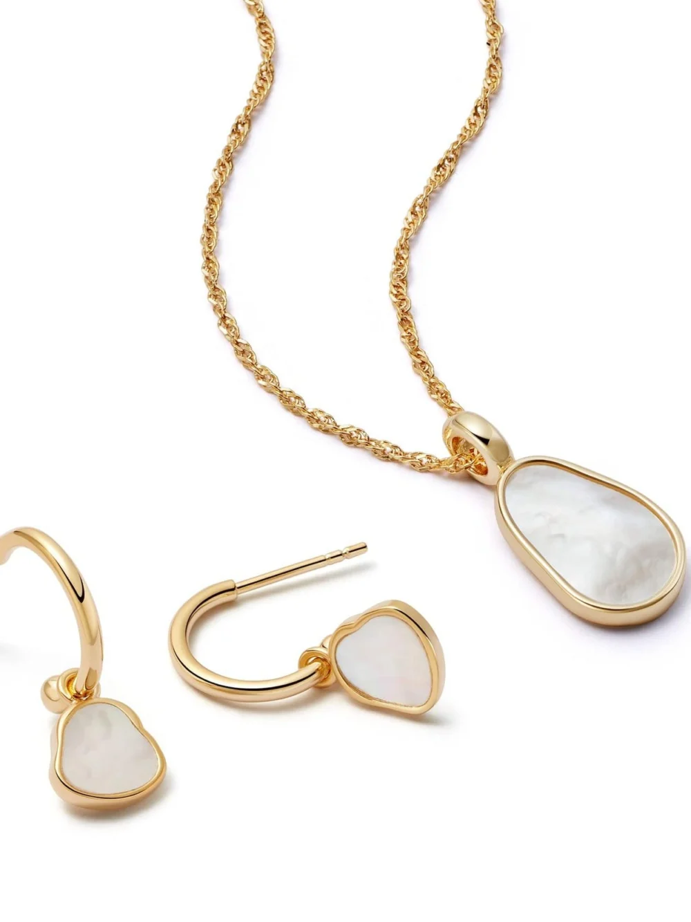 Daisy London Mother of Pearl Layering Set 18ct Gold Plate