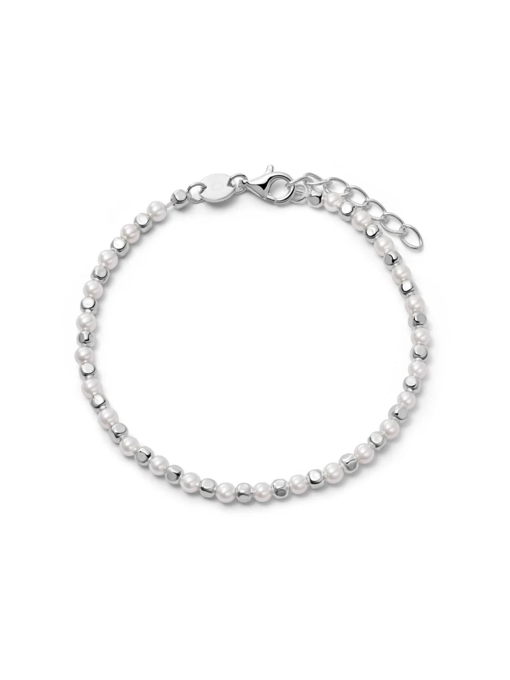Daisy London Pearl and Bead Bracelet Sterling Silver