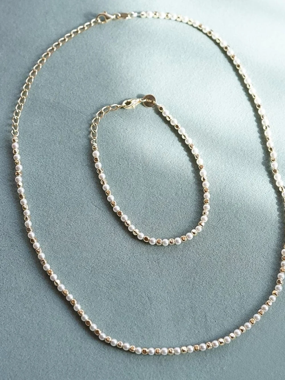 Daisy London Pearl and Bead Bracelet Sterling Silver, view 3