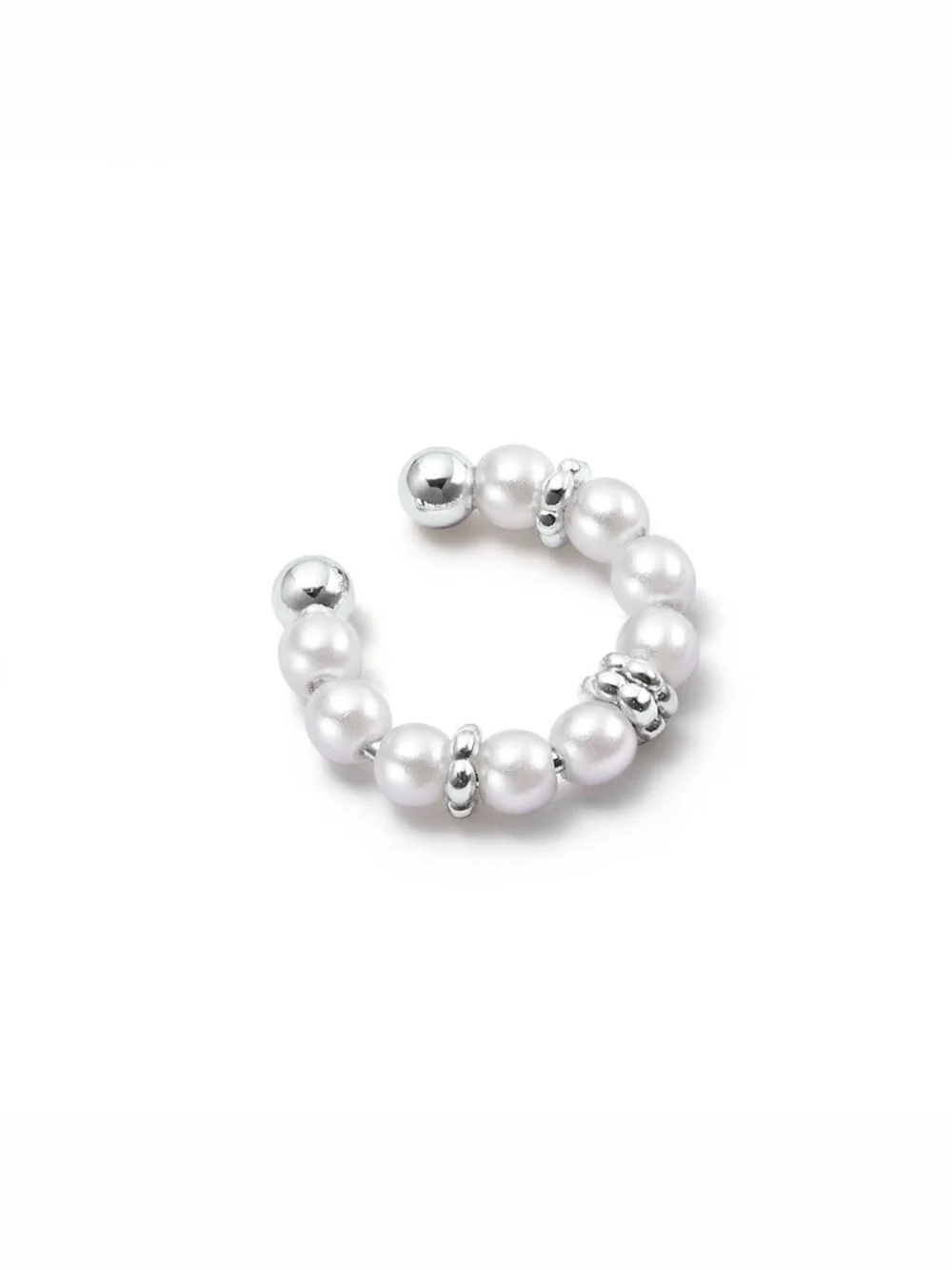 Daisy London Pearl Ear Cuff Sterling Silver