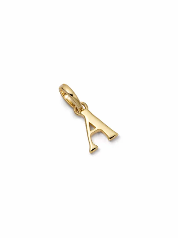 Daisy London Personalised Initial Charm Pendant 18ct Gold Plate