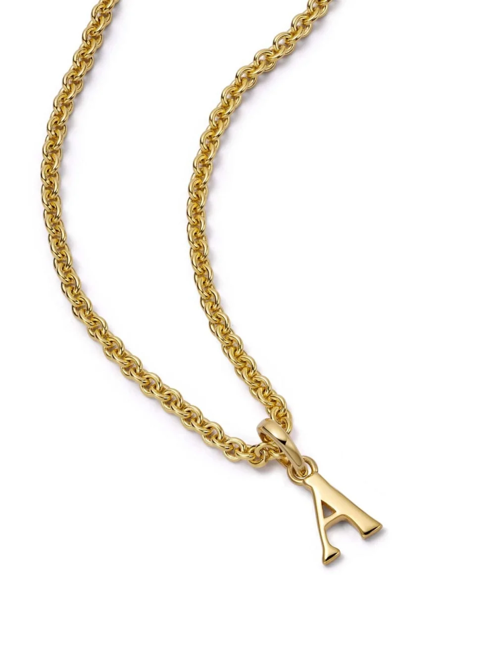 Daisy London Personalised Initial Pendant Necklace 18ct Gold Plate