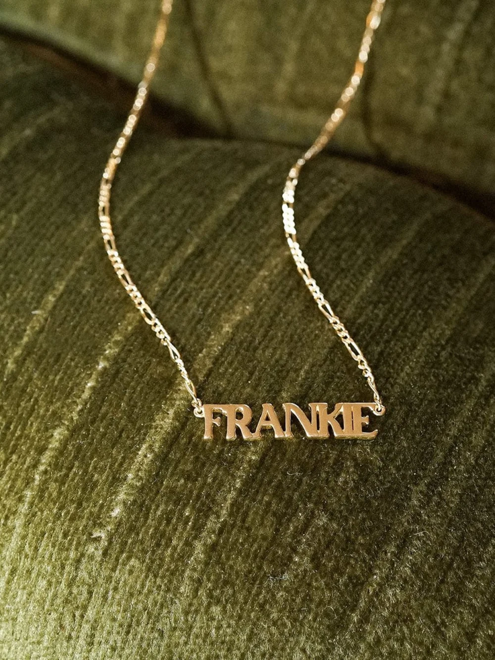Daisy London Personalised Name Necklace 18ct Gold Plate, view 5