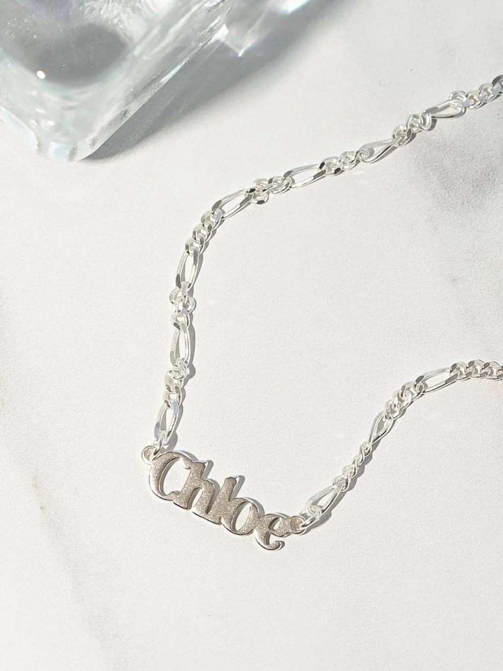 Daisy London Personalised Name Necklace Silver Plate, view 3